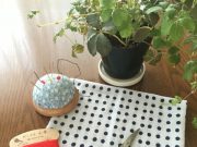 手のひらサイズのときめき台ふきんを縫った!